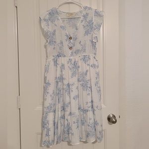 Sweet Wanderer Maternity Floral Ruffle dress